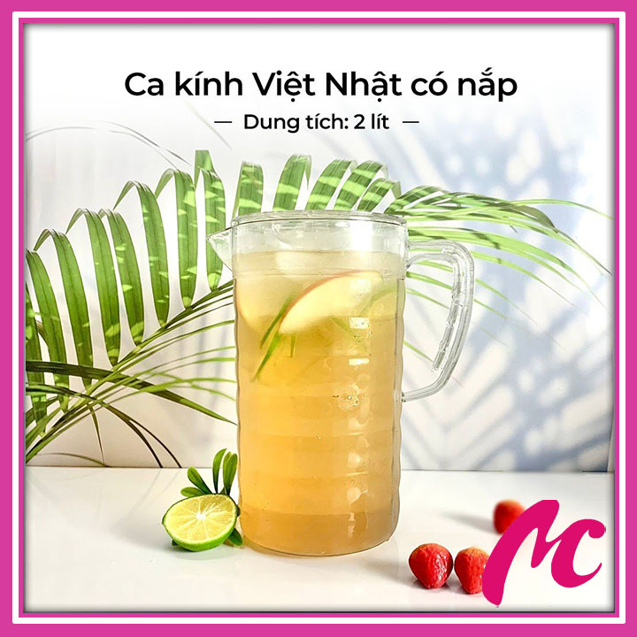 แก้วแก้วมีฝาปิด 2 ลิตร Viet Nhat 6056 ขวดน้ําฝาใสหนา_MC888