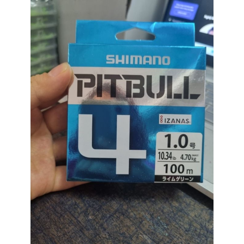 SHIMANO PiTBULL X4- JAPAN 100m สายร่มชูชีพตกปลา PE คุณภาพสูงสุด