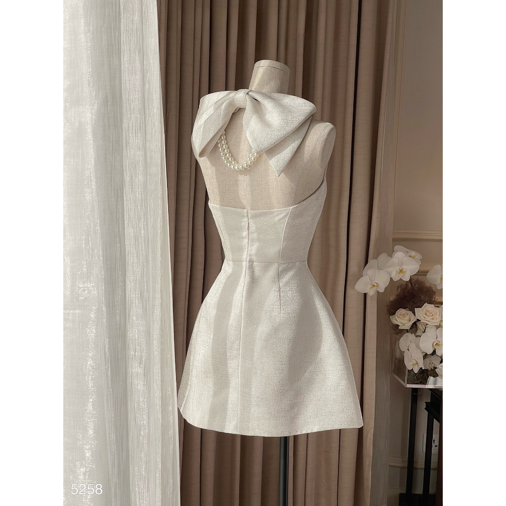 Viva Dress มีโบว์และชุดเดรสปาร์ตี้ลูกปัด