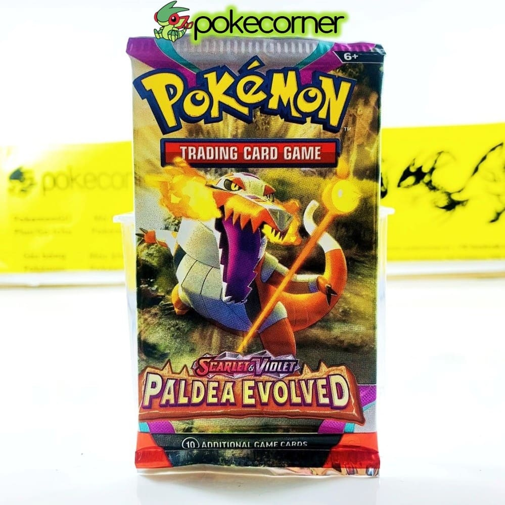 Hot 01 Pack 100 % ยี ่ ห ้ อใหม ่ ของแท ้ Pokemon TCG Paldea Evolved SV02 Scarlet &amp; Violet Booster Pack Card - PokeCorner