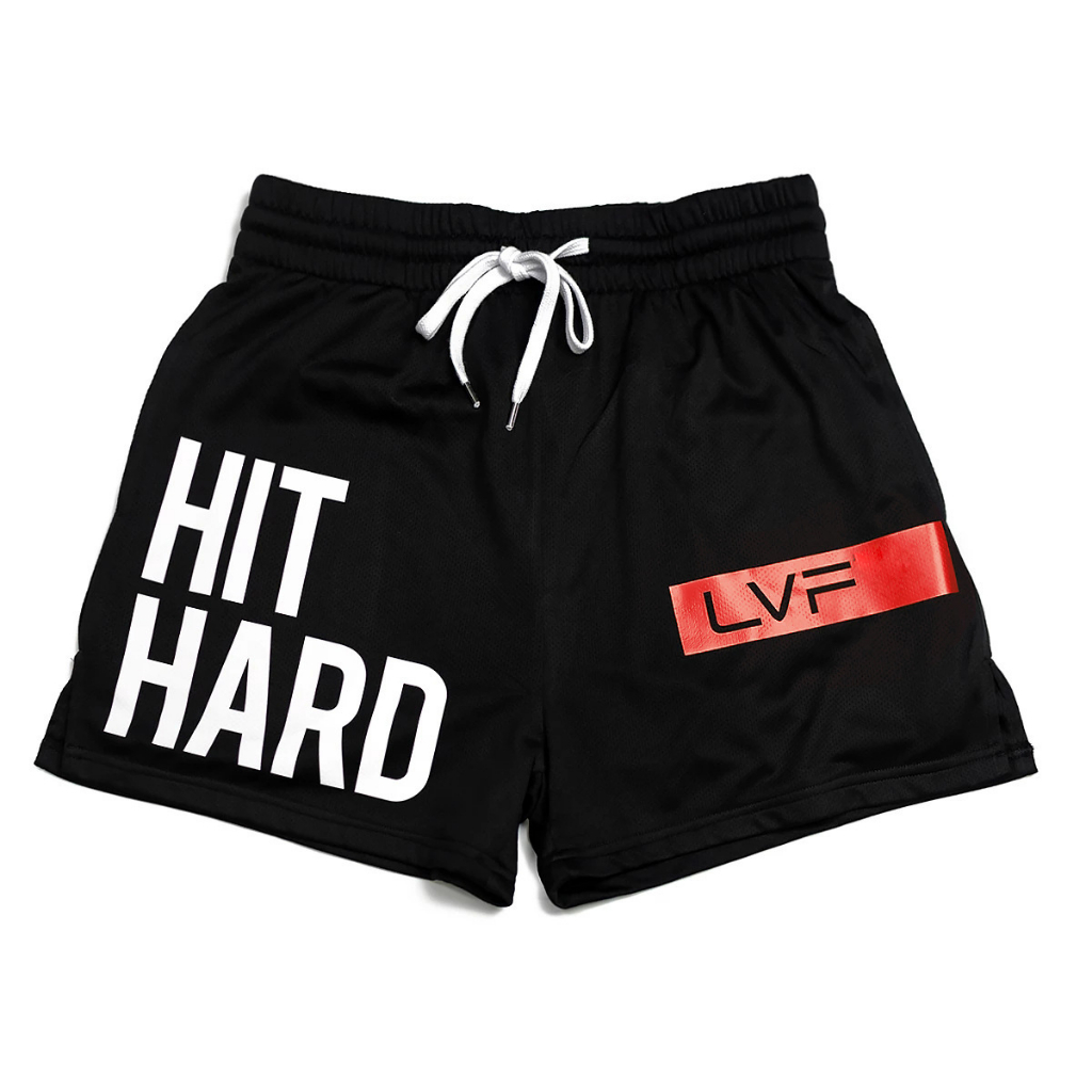 HIT HARD LVFT กางเกงยิมผู้ชายที่มีเอกลักษณ์ ผ่าวัยรุ่น
