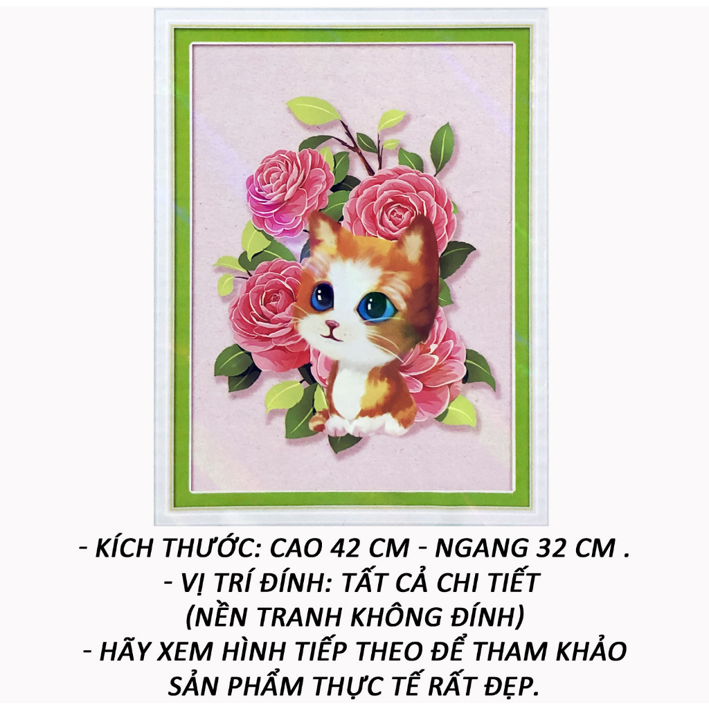 Cute Kitten Diamond Painting 38 - Minh Hien Painting (DIY DIAMOND)