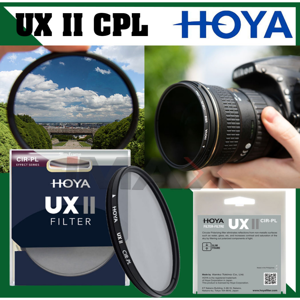Filter Hoya UX II CPL filter , Synthesize filter size - สินค ้ าของแท ้