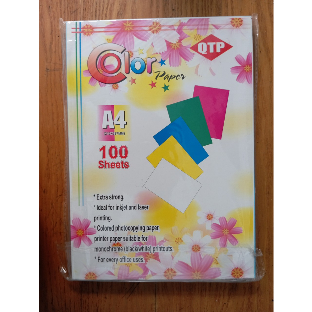 A4 Color Thai Cardboard - 180gms (100 แผ่น)