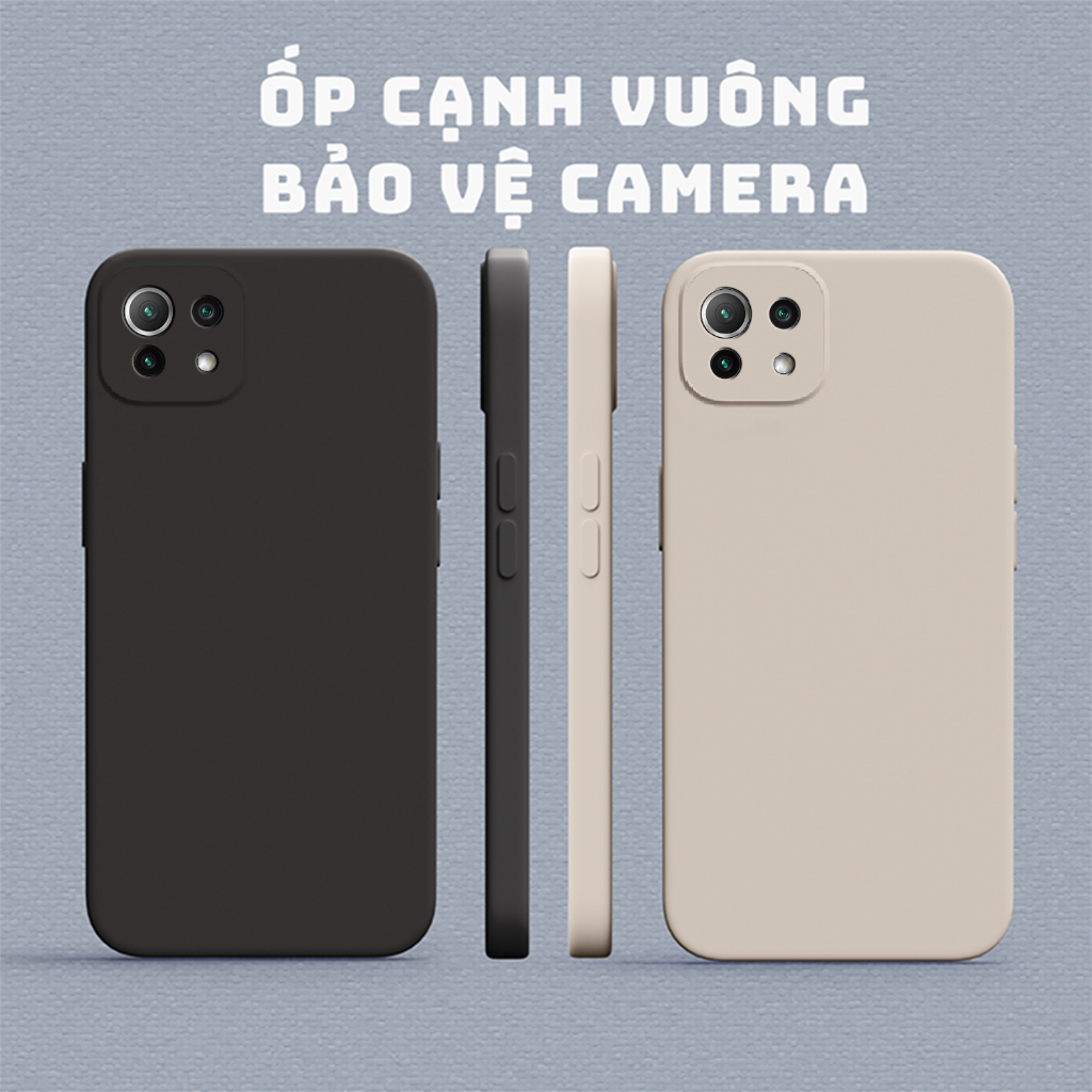 เคสโทรศัพท์ Square Edge สําหรับ XIAOMI 11T/ 11T PRO - MI 11 - MI 11 LITE| SMOOTH TPU CASE FULL CAM P