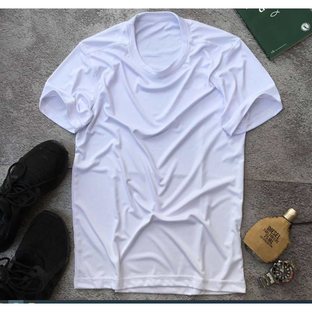เสื้อยืด GYM SPORTS สําหรับผู้ชายผ้าเย็น