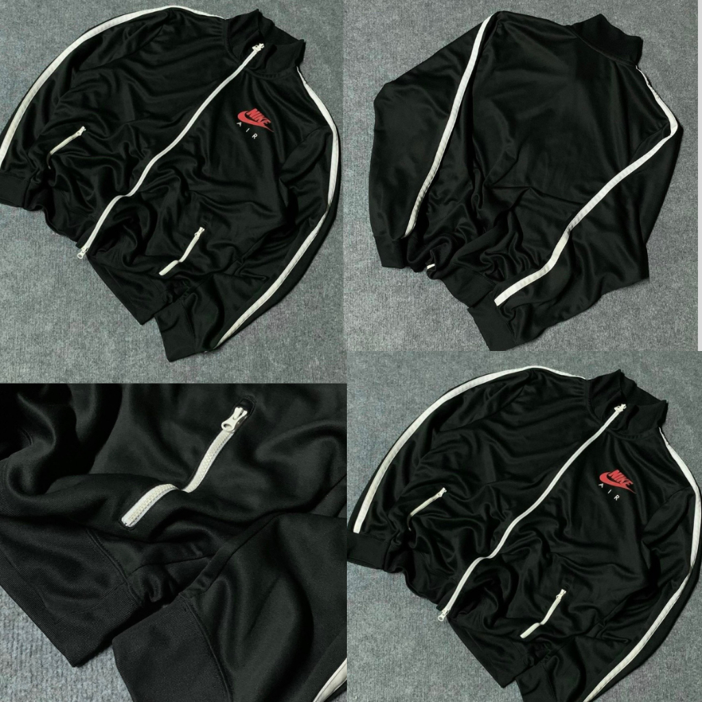 เสื้อแจ็คเก็ตร่มชูชีพ nike ของแท้สําหรับผู้ชายและผู้หญิง วัสดุกันลม 2 ชั้นแบบหนา รูปแบบ unisex กันแด