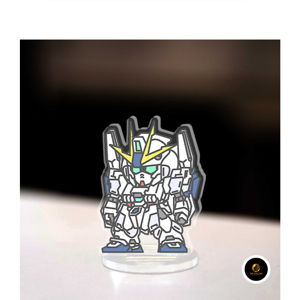 มินิกันดั้มหุ่นยนต์กันดั้ม Mk - II God Gundam Z Gundam Standee Chibi อะนิเมะศึกษามุมตกแต่งสูง 3 ซม.