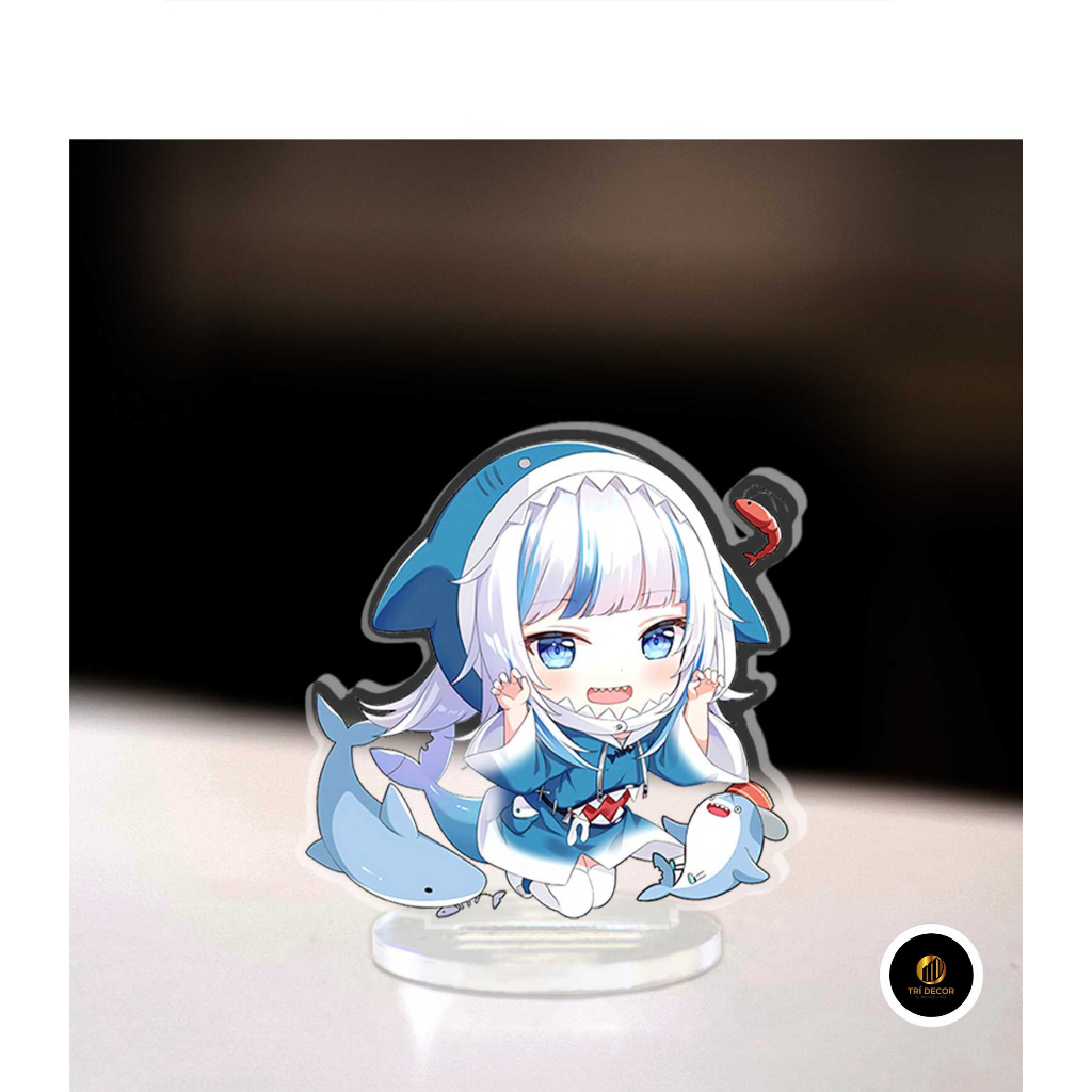 Mini รุ่น Vtuber Shoto Hololive Gawr Gura Virtual Youtuber ญี่ปุ่นตกแต่งการศึกษามุม 3 ซม.สูง