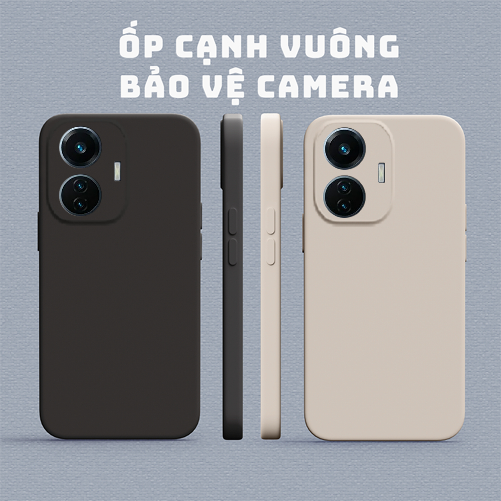 เคสโทรศัพท์ขอบสี่เหลี่ยมสําหรับVIVO T1 5G - Y55 4G 2022 - Y55 5G 2022 - Y55 2015 |SMOOTH TPU CASE FU