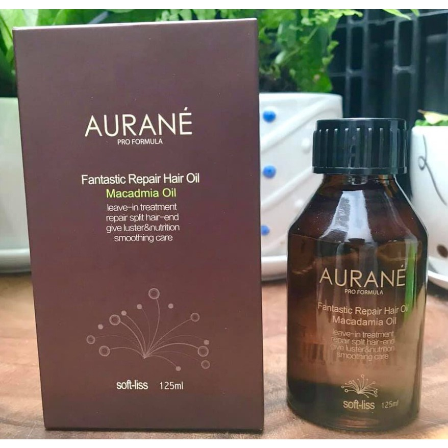 Aurane Softliss Round Bottle Fantastic Repair Macadamia Hair Oil 125ml