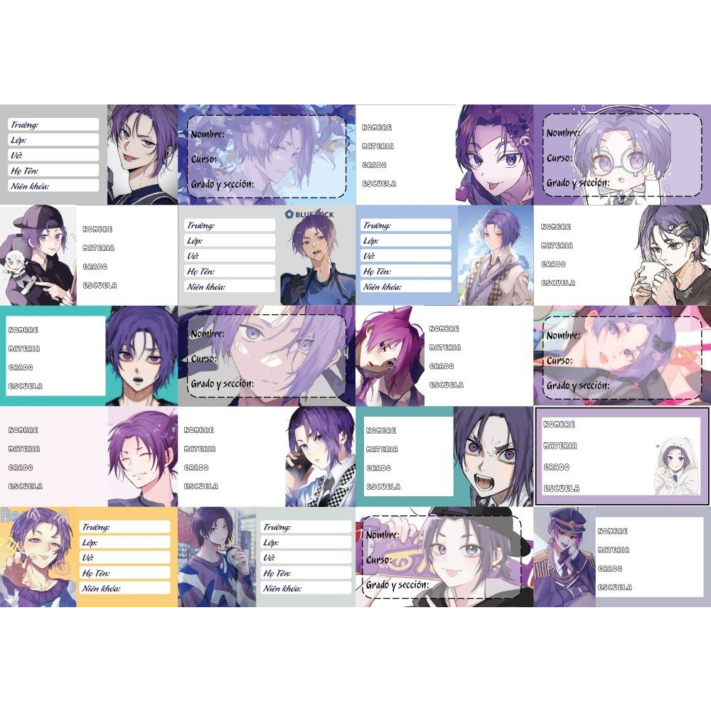 โน๊ตบุ๊คอนิเมะ Blue Lock char Reo Mikage