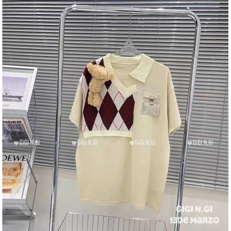 เสื้อ 13DE MARZO พร้อม CARO WOOL