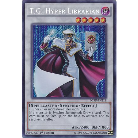 Yugioh - การ์ด TG Hyper Librarian - LC5D-EN211 - Secret Rare 1st Edition