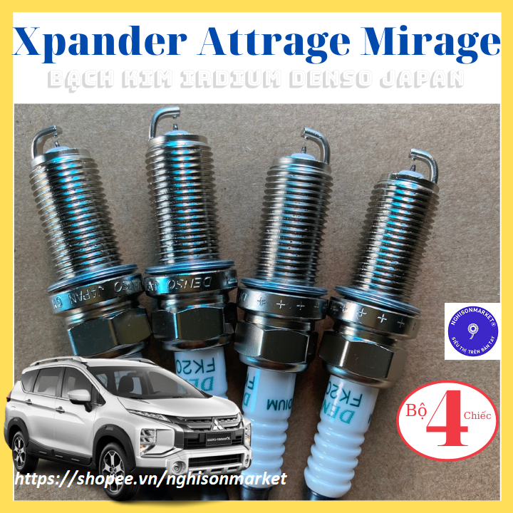 หัวเทียนสําหรับ Mitsubishi Xpander Attrage Mirage Denso Janpan platinum Irdium