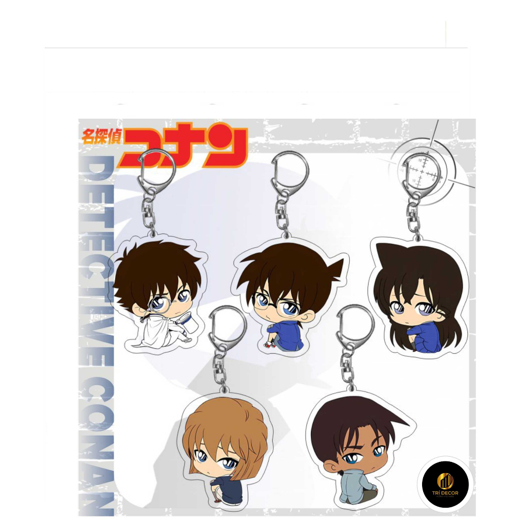 พวงกุญแจจี้อะคริลิคสองทาง Detective Conan รอบดาราอนิเมะ Kudo Shinichi Kidd