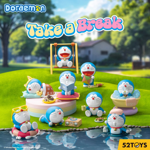 โมเดลของเล่นกล่องตาบอด Doraemon Take a Break Series (Doraemon Escape) 52TOYS