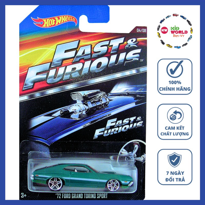 Hot Wheels Fast &amp; Furious Series 2015 '72 Ford Grand Torino Sport CJL33 รถโมเดล