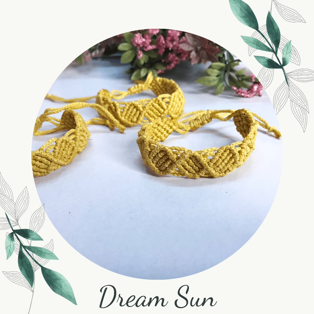 สร้อยข้อมือเพื่อนที่ดีที่สุดของ Dream sun shop ทําจากลวดถักที่มีความงามของเทพธิดาและบุคลิกภาพ