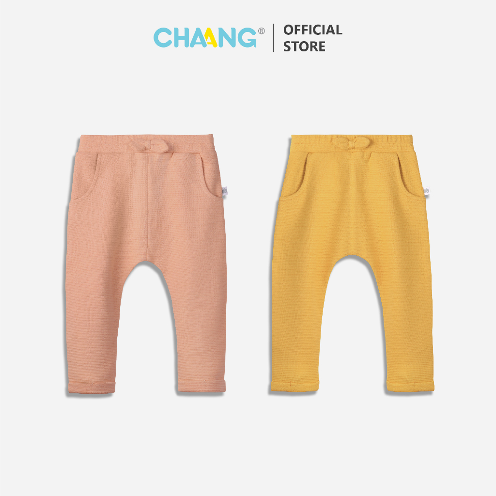 [CHAANG 6M-5Y] Small Form up 1 SIZE - กางเกงขายาวทรงสลิมผ้าสักหลาดจั๊มสําหรับเด็กผู้หญิง Treasure Ch