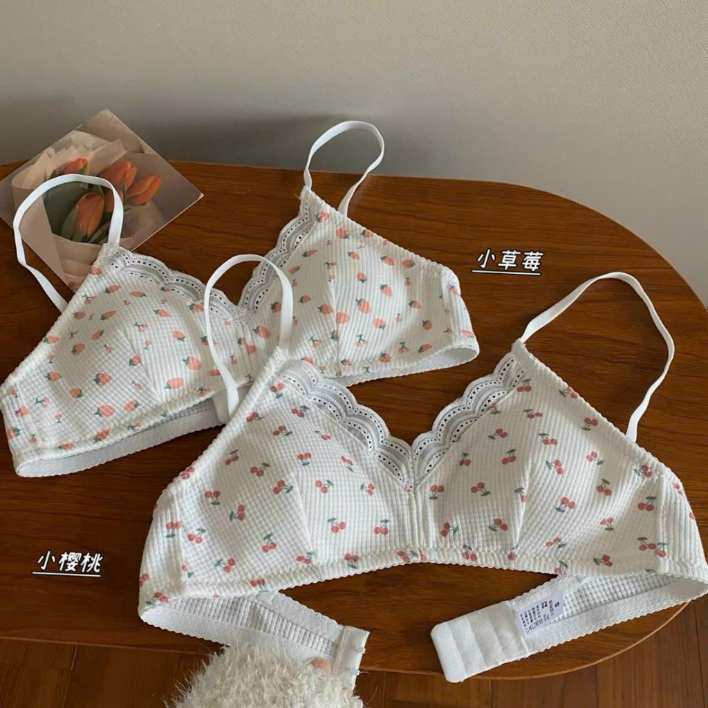 ACL-เสื้อผลไม้ A26 - แบบอกบาง - ผ้าคอตตอนลายผลไม้น่ารัก - ซึมซับดี ยืดหยุ่นดี - AH04207598