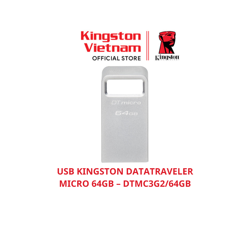 USB KINGSTON DATTRAVELER MICRO – DTMC3G2|64GB|128GB|256GB