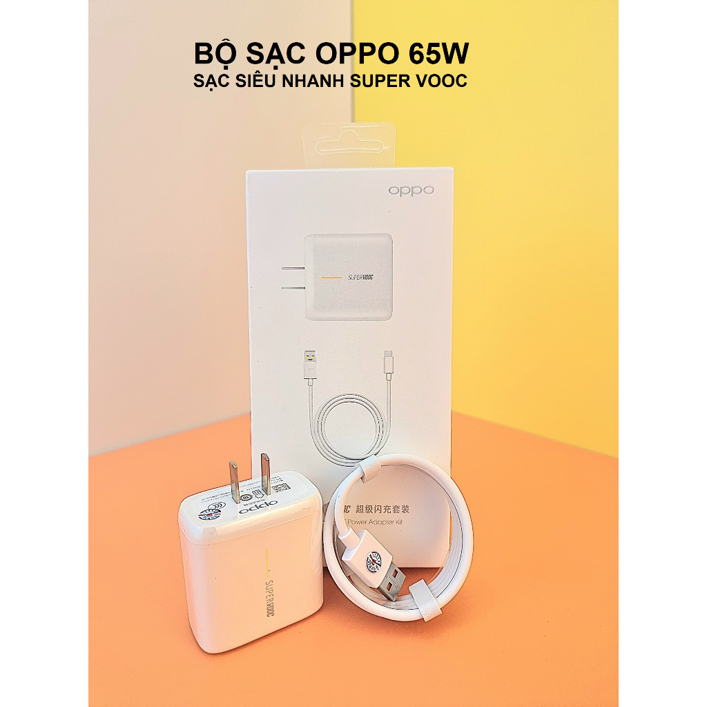 SuperVOOC 2.0 65W Super Fast Charger สําหรับ OPPO - สาย Type C SuperVOOC 1m ZUZG T1 6 เดือน