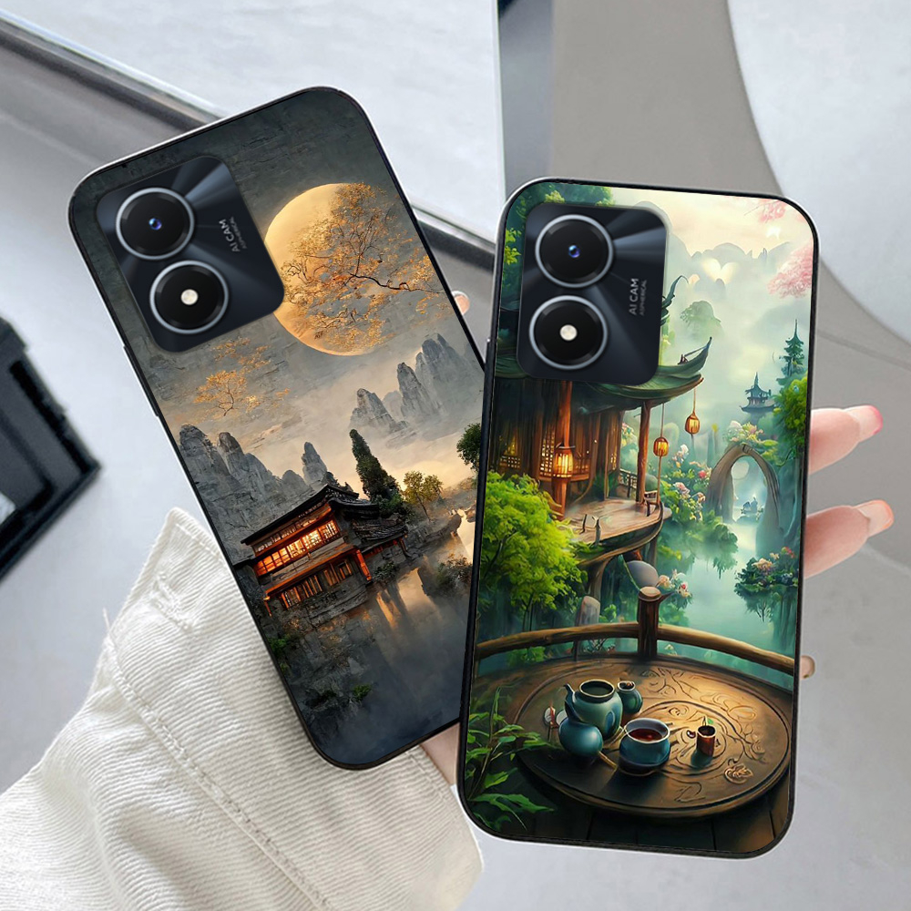 เคส Vivo y02s / vivo y01 / vivo y02 / vivo y02a พิมพ์ลายภูมิทัศน์ญี่ปุ่น