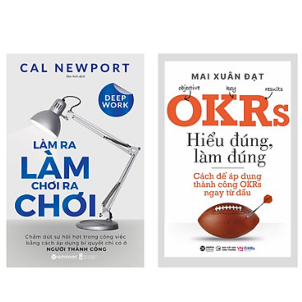 ALPHA Book Combo 2 เล่ม: Okrs - Understand Right, Do Right + Work, Work, Work, Play, Play, Play