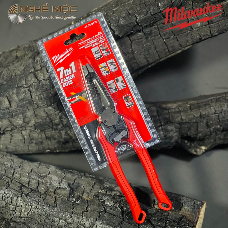 Milwaukee 7 in 1 เครื่องปอกสายไฟมัลติฟังก์ชั่น 48-22-3078 ของแท้ Milwaukee 48-22-3078 7IN1 High-Letter Combine คีม