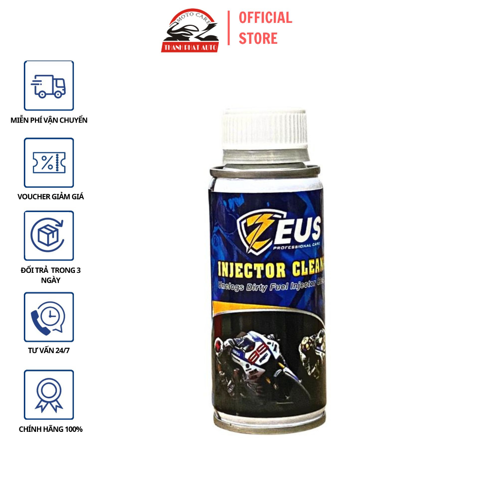 ทําความสะอาดห้องเผาไหม้และหัวฉีด ZEUS INJECTOR CLEANER 75 ML