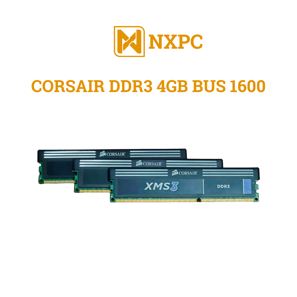 [NXPC ] Pc CORSAIR XMS3 4GB DDR3 Bus 1600MHz RAM