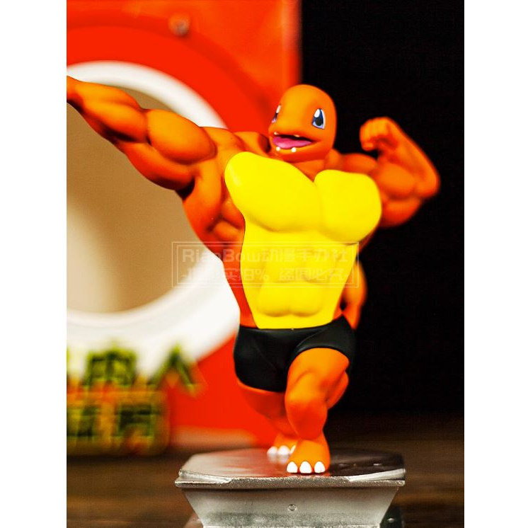 Pikachu, Charmander, Squirtle, Gangar, Muscle Bulbasaur Character Models, รูปปั้นการ์ตูนโปเกมอนตกแต่