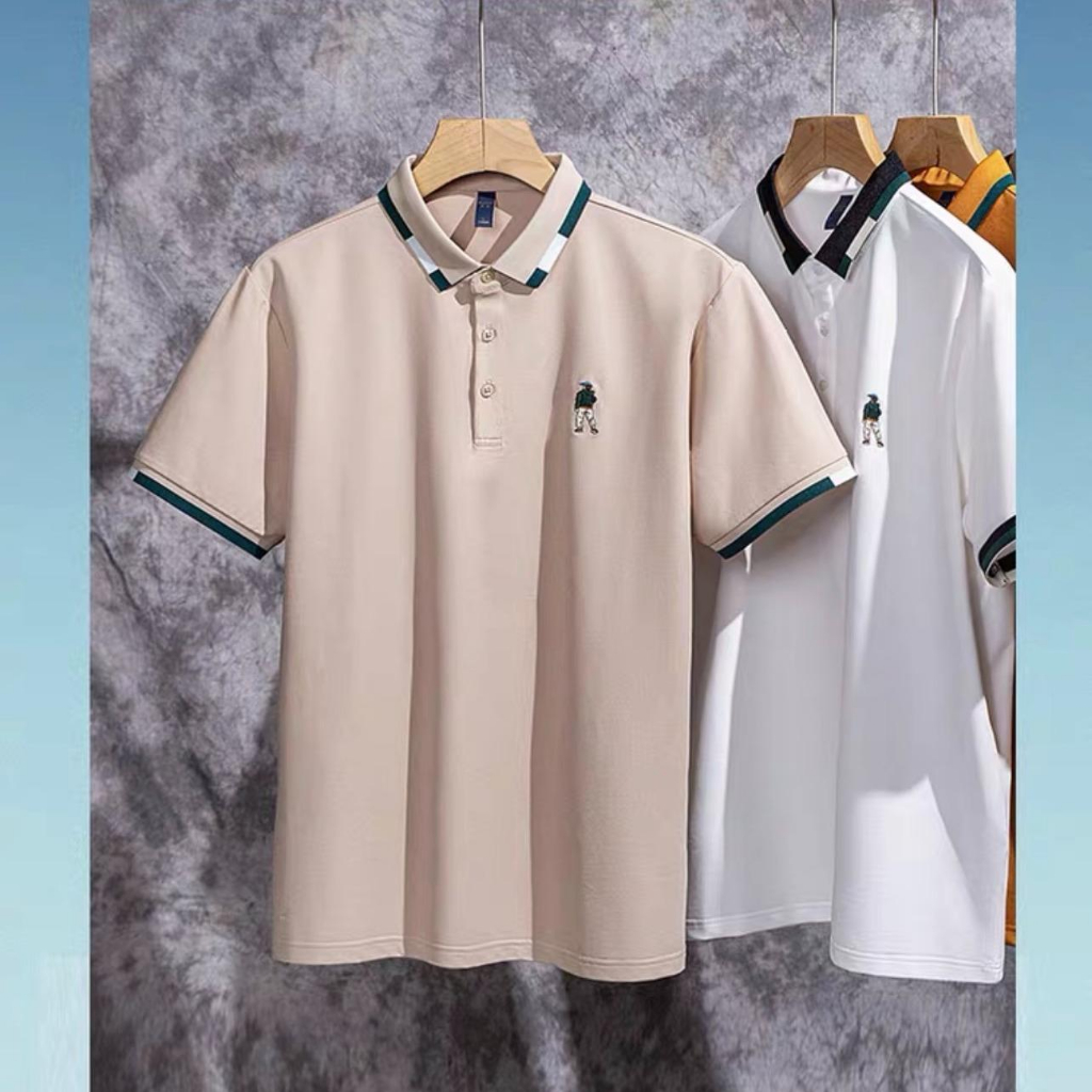 เสื้อโปโลผู้ชายคอปก CARO ปักลาย CVC UMA STORE