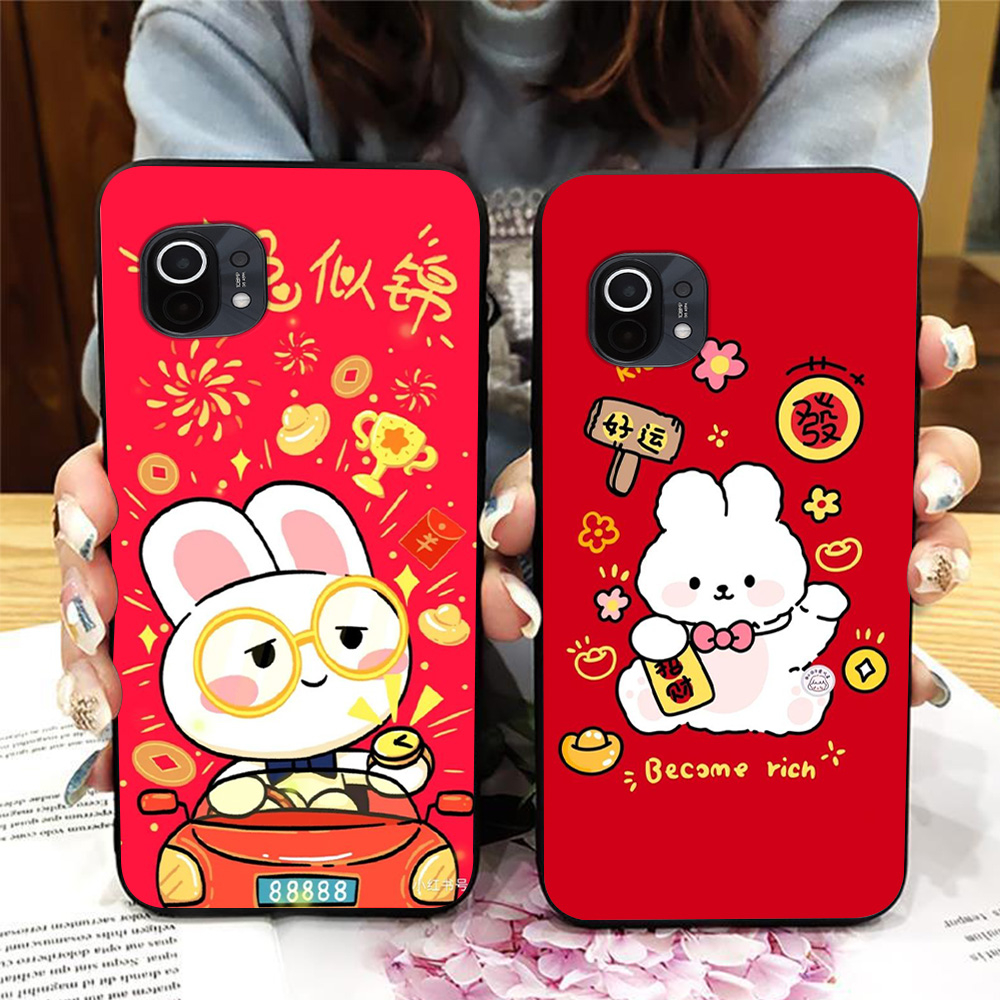 เคส Xiaomi mi 11 / mi 11t / mi 11 lite / mi 11t pro พิมพ์ลายภาพเต้นรําสิงโตกลางฤดูใบไม้ร่วง