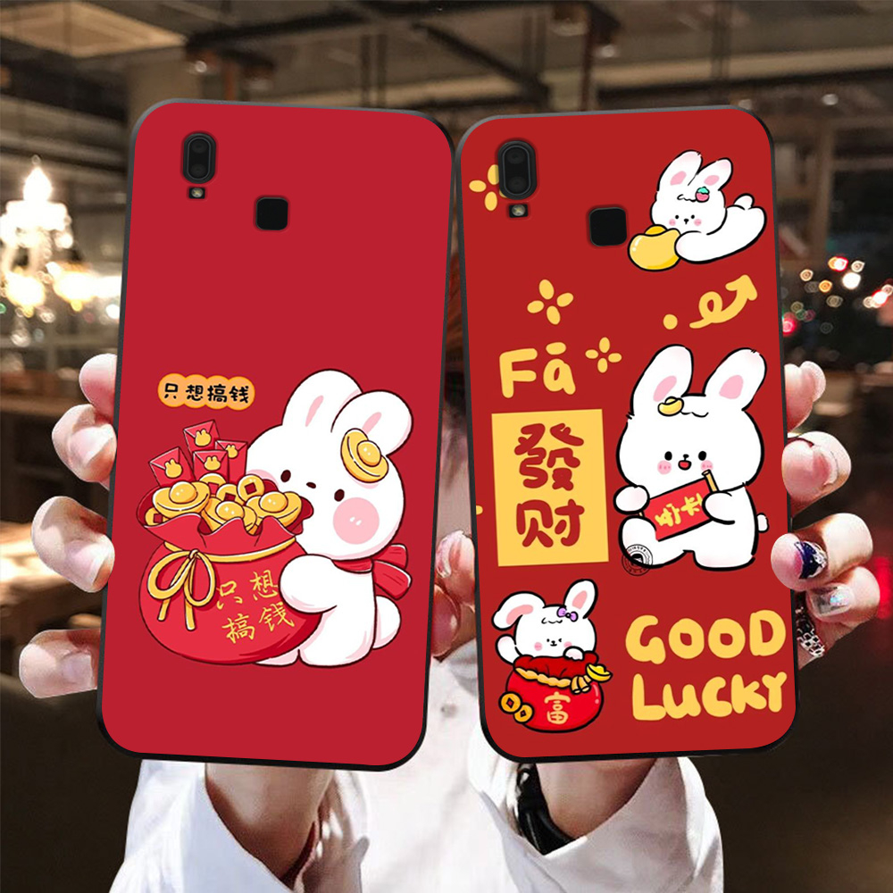 เคส Vivo y91 / vivo y91c / vivo y93 / vivo y95 พิมพ์ลายภาพเต้นรําสิงโตกลางฤดูใบไม้ร่วง