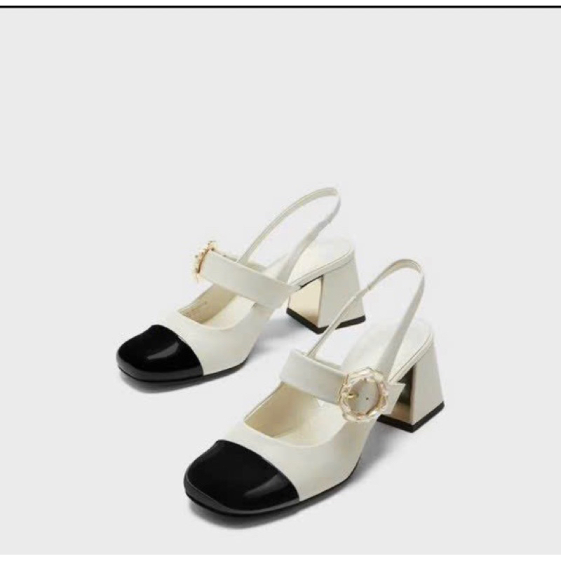 [Bees Shop ]รองเท้า Cnk Calf ใหม่ สูง 6 ม. พร้อมสาย stylized ทันสมัย