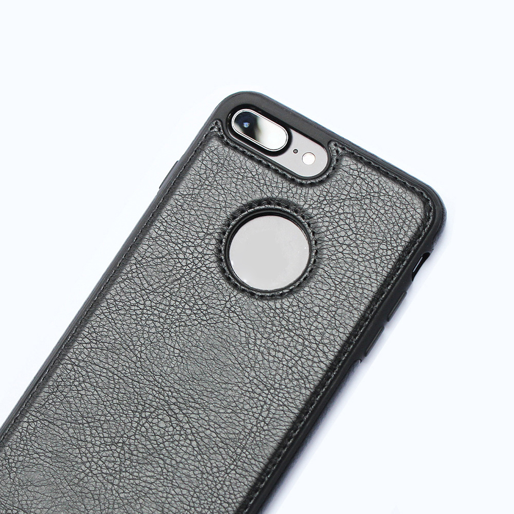 สีดํา - เคสหนัง iPhone 7 Plus - IP 7 Plus - จัดจําหน่ายโดย PS CASE