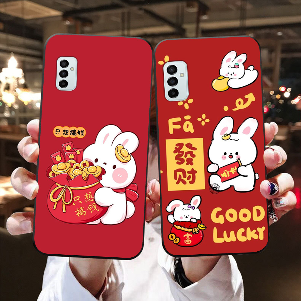 เคส Samsung m23 5g พิมพ์ลายภาพเต้นรําสิงโตกลางฤดูใบไม้ร่วง