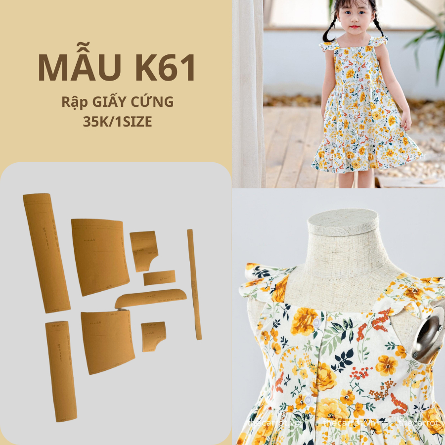 กระดาษแข็ง PRE-CUT BABY DRESS K61