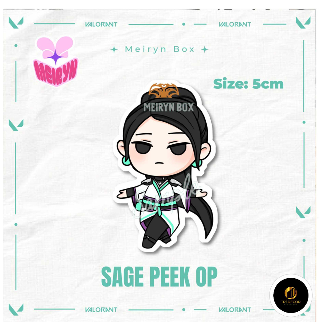 [KEYCHAIN] Sage KEYCHAIN - Sage peek op - VALORANT