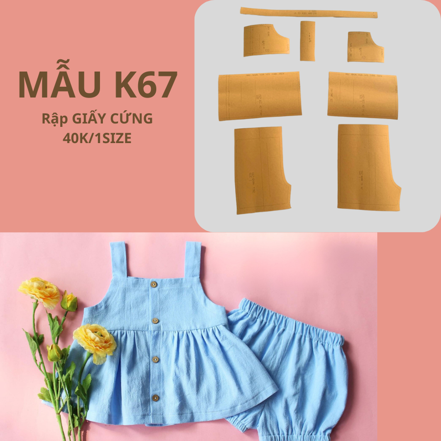 กระดาษแข็ง PRE-CUT GIRLS OUTFITS K67