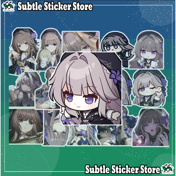 [รางดาว Honkai] - ชุดสติ๊กเกอร์ 10/15 ชิ้น Herta เกม Honkai Star Rail สติ๊กเกอร์ตกแต่งสวยสุดสําหรับโทรศัพท์และแล็ปท็อป