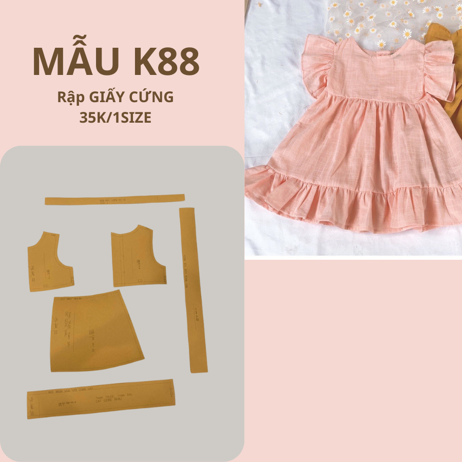 กระดาษแข็ง PRE-CUT BABY DRESS K88
