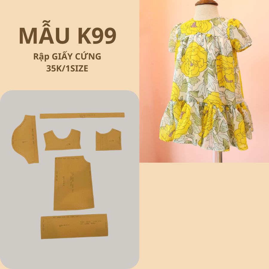 กระดาษแข็ง PRE-CUT BABY DRESS K99