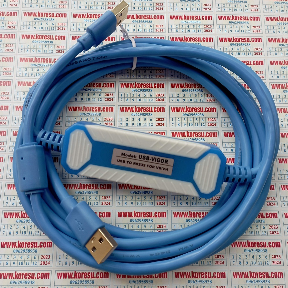 สายการเขียนโปรแกรม USB-VIGOR สําหรับ Vigor PLC, USB ถึง RS232 สําหรับ VB/ HB