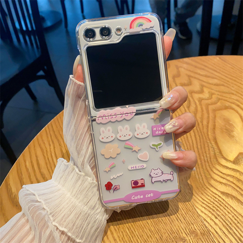 [มีจําหน่าย-ยืดหยุ่น/แข็ง] เคส Samsung Galaxy Z Flip7FE/Flip7/Flip6/Flip5/Flip4/Flip3 Z Flip 7 FE Fl