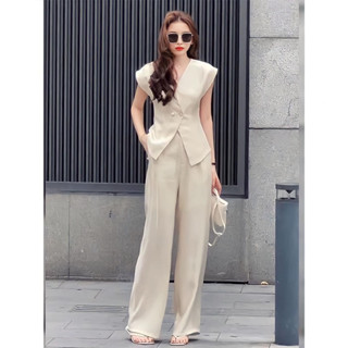 เซตกางเกงขายาวสวยหรู 2 ชิ้น (HB01)