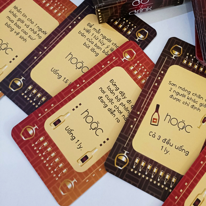 การ์ด 10 ใบไม่มีกล่อง การ์ดดื่ม DO OR DRINK - เล่นบนโต๊ะน้ําดื่ม พันธะมิตรภาพ
