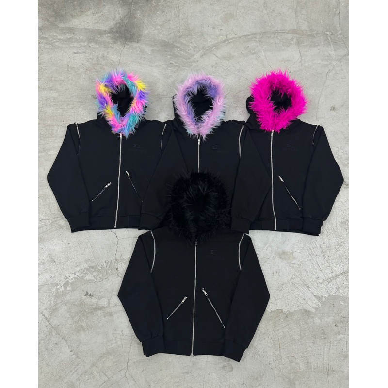 เสื้อแจ็คเก็ต CZ FUR HOODZIP